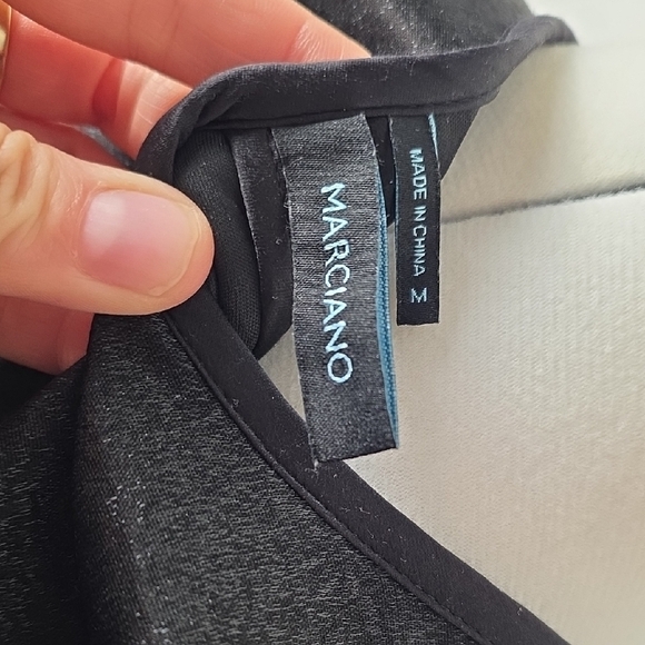 Marciano Black Sleeveless Fit & Flare Zip Front Dress Size M - Picture 7 of 10